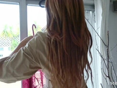 デカチン, 気狂い, ドイツ人, ハードコア, 淫乱熟女, 現実, 赤毛, オッパイの