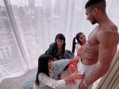 Sahara Knite Takes BBC in Hot Asian Threesome with Yasmina Khan & Aaliyah Yasin - Rough Interracial Sex