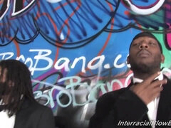 デカチン, 黒人, ブロンド, 巨乳な, バック, 乱交, 異人種間, オッパイの