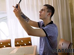 フェラチオ, 茶髪の, エロ熟女, 熟年, オマンコ, ロシア人, 垂れ乳, おもちゃ
