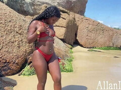 Amateur, Asombroso, Playa, Mamada, Fetiche, Besar, Latina