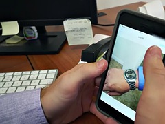 POV office boss fucks hairy ass in missionary pose