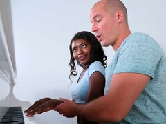 黒人, フェラチオ, カワイイ, バック, 手コキする, 異人種間, ティーン, オッパイの