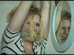 Amateur, Bdsm, Blonde, Bondage, Female, Skinny, Tied, Toilet