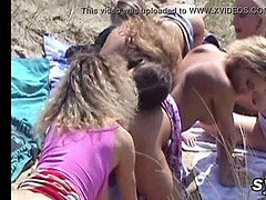 Amateur, Beach, French, Outdoor, Public