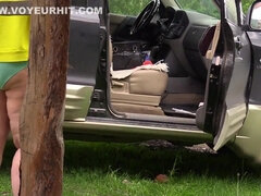 outdoors spies on how two mature lesbians make a porn movie. Fat milf with a big ass behind the scenes. Fetish.