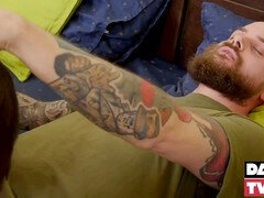 Gregor Gilead helps Victor Wilson with his hard cock in Daddy-Twink scenario