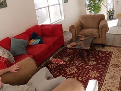 Stepmom is going to get smashed with legs spread wide