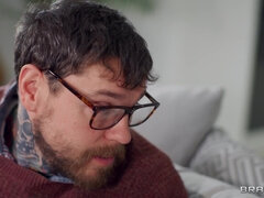 Nana, Gros seins, Sucer une bite, Brunette brune, Dingue, Hard, Nue  à poil, Épouse