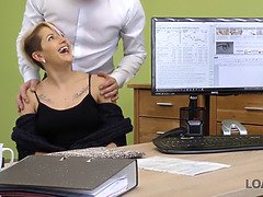 Loan4k. tempting girl has xxx with loan agent to start