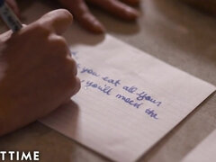 Pijpbeurt, Sperma shot, Diep in de keel, Moeder die ik wil neuken, Natuurlijke tieten, Realiteit, Roodharige vrouw, Tieten likken