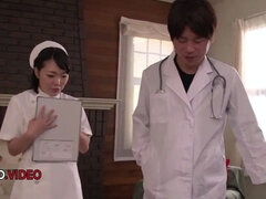 Amateur, Mamada, Morena, Japonés, Enfermera, Coño, Gritar, Medias largas