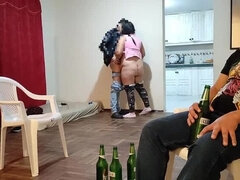 Grote mammen, Pijpbeurt, Man die toekijkt, Moeder die ik wil neuken, Moeder, Orgasme, Bekijker, Vrouw