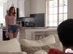 Corrida, Pelirrojo, Ruso, Adolescente, Tetas