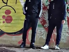 Innocent outdoor gay fun turns into hard bareback fun with 3 cumshots