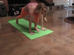 Alina West A Yoga Slut aka Layla meston - young blonde has POV sex after workout