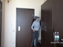 Naughty Lada hot MILF Public Nudity