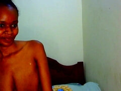 Watch Mariam Nubian Priness Milk Tsunami's big ebony tits bounce as she gets naughty in homemade video