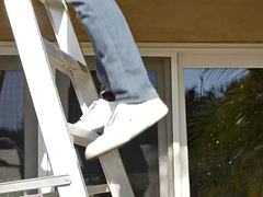 Blasen, Paar, Spermaladung, Schwul, Muskel, Im freien, Rotschopf