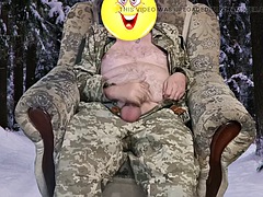 Grosse bite, Homosexuelle, Masturbation, De plein air