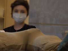 Amateur, Verga grande, Cfnm, Polla, Médico, Despelote, Látex, Al aire libre