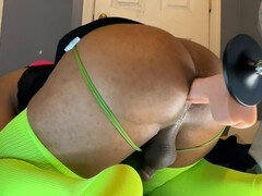 In den arsch, Arsch, Grosser arsch, Schwarz, Dildo, Schwul, Orgasmus, Spielzeuge