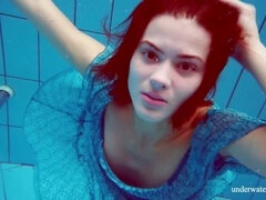 18 años, Peludo, Piscina, Ruso, Adolescente, Bajo el agua