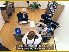 Schönheit, Blondine, Blasen, Brille, Hd, Büro, Realität, Rasiert