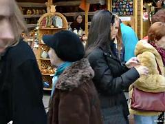 Grosse titten, Blondine, Braunhaarige, Lesbisch, Lecken, Titten