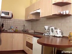 お尻, ぽっちゃり, デカチン, フェラチオ, 茶髪の, オナニー, 熟年, 叫ぶ