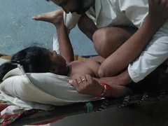 Indian Bhabhi Hok with Huge Tits Face Fucked by Husband in Doggy Style
