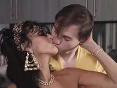 デカチン, デカパイ, 茶髪の, イく瞬間, イマラチオ, Hd, 淫乱熟女