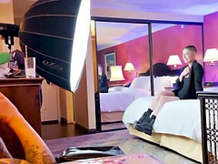 美女, ブロンド, 茶髪の, ピアス, シーメール, ガリガリ, タトゥー, オッパイの