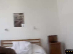 Dirty Darkhaired Mom Drilled In The Bootie By A Black Stud