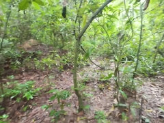 Thai Teenager Walks Around Picking Mushrooms And Gets Fucked In The Pussy. Thai Audio