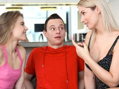 18 jaar, Grote kont, Grote mammen, Pijpbeurt, Lul, Kwartet, Reusachtig, Mager