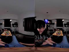 Dreidimensional, Leie, Asiatisch, Schwarz, Blasen, Schwarz, Hardcore, Realität