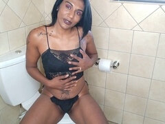 Indian, Masturbation, Petite, Sister, Toilet
