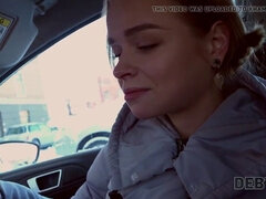 Debt collector pounds busty blonde teen's tight pussy in HD