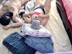 Leie, In den arsch, Grosser arsch, Blasen, Paar, Spermaladung, Masturbation, Milf