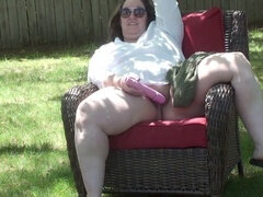 Leie, Amerikanisch, Paar, Selbstgemacht, Reif, Im freien