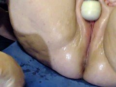 Amateur, Asombroso, Gorda, Penetracion con puños, Chorro, Esposa