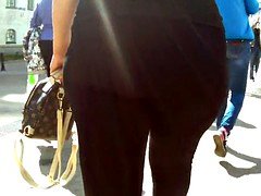 Big ass, Black, Ebony, Fetish, Milf, Spandex, Voyeur