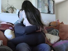 デカ尻, イく瞬間, チン, 女, オーガズム, 馬乗り