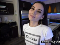 アメリカ人, フェラチオ, 茶髪の, カワイイ, チン, 顔射, 手コキする, ティーン