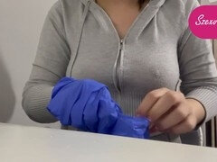 Gants, Branlette thaïlandaise, Hd, Énorme, Latex, Suçant, Nénés, Jouets