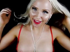 Horny2Fuck - ASMR hot legal teen babe touching her tits for you