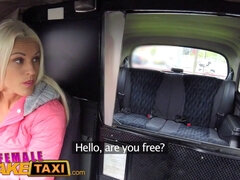 Blanche Bradburry and Nicole Graves get their pussies filled & creamed in a steamy lesbian taxi ride