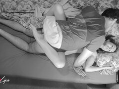 Grosser arsch, Geschnappt, Europäisch, Frau, Masturbation, Orgasmus, Titten