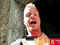 Grosser schwanz, Grosse titten, Fingern, Deutsch, Hardcore, Im freien, Öffentlich, Titten
